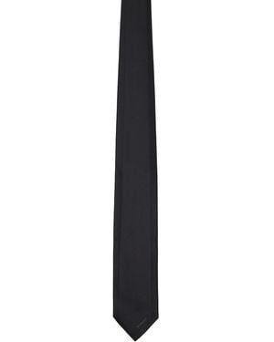 Givenchy Silk Jacquard Detail Tie - Black