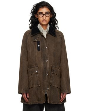 ANDERSSON BELL Blouson De Travail Kerri Trapez Brun - Marron