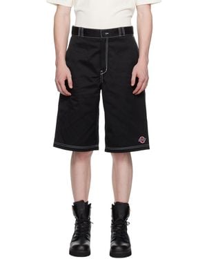 Heron Preston ブラック ステッチ ショートパンツ