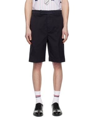 Thom Browne Cotton Twill Utility Chino Shorts - Black