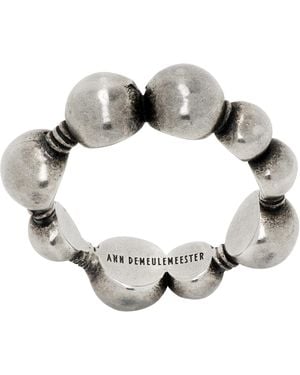Ann Demeulemeester Aleksi Pearl Ring - Metallic
