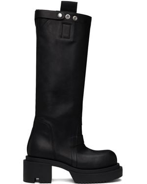 Rick Owens Porterville Knee Pull On Bogun ロングブーツ - ブラック