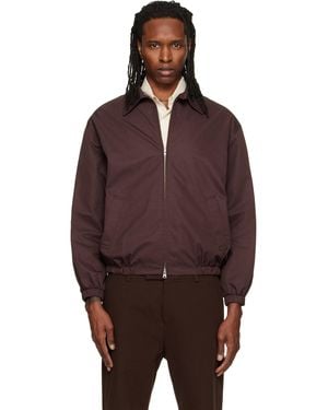 DUNST Collared Blouson Jacket - Brown