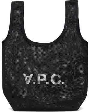 A.P.C. Rebound Shopping Tote - Black