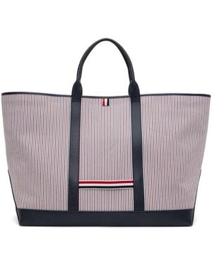 Thom Browne Thom E マルチカラー オーバーサイズ Tool トートバッグ - パープル