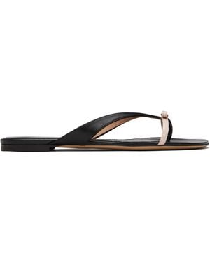Ferragamo Mini Bow/Nude Flip-Flops Sandal in White | Lyst