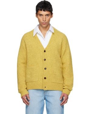 Dries Van Noten Alpaca Cardigan - Yellow