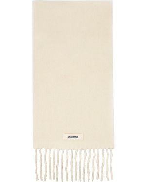 Jacquemus Off- La Casa 'The Carro' Scarf - Natural