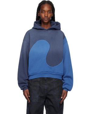 ERL Classic Swirl Hoodie - Blue