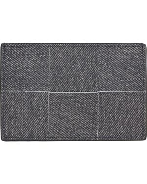 Bottega Veneta Cassette Slim Flap Card Holder - Gray