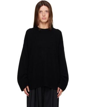 R2W Rasmo Wool Cash Round Sweater - Black