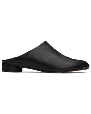 MM6 by Maison Martin Margiela Pinched Seam Mules - Black