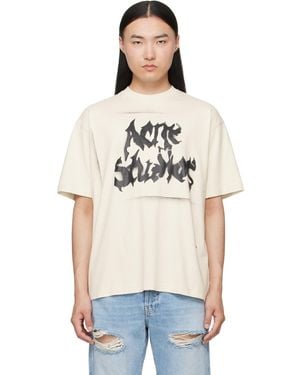 Acne Studios Off- Gothic Logo T-Shirt - Multicolour
