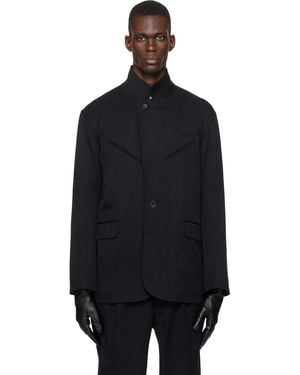 SIR. Light Wool Blazer - Black