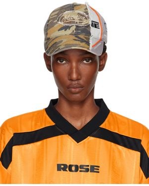 Martine Rose Collage 'Expect Perfection' Cap - Orange