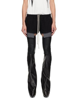 Rick Owens ブラック Concordians Fog ボクサー ショートパンツ