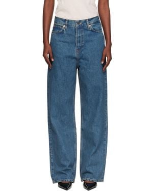 Wardrobe NYC Low-Rise Jeans - Blue