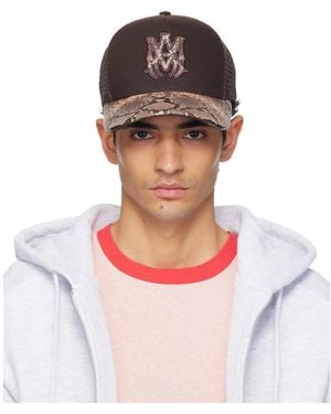 Amiri Ma Snake Trucker Cap - Brown