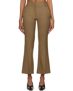 Elleme Pantalon Ajusté Kaki - Neutre