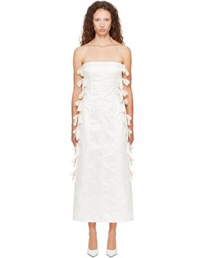 Super Yaya Robe Longue Sofia Blanc Cassé