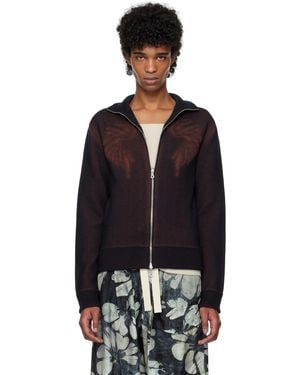 【関税込み】Dries Van Noten ブラック ジップアップセーター Dries Van Notenのブラック ジップアップセーターがセール中