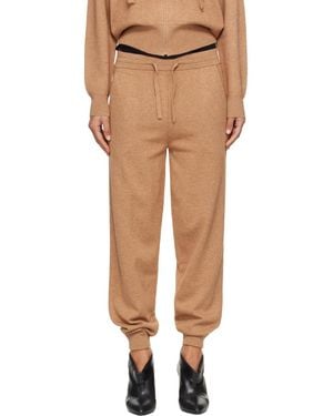 Isabel Marant Tan Kira Lounge Trousers - Natural