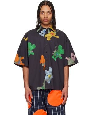 Walter Van Beirendonck ブラック Star シャツ - レッド