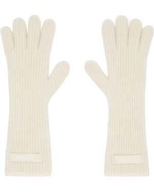 Jacquemus Off- La Casa 'The Gros Grain' Gloves - White