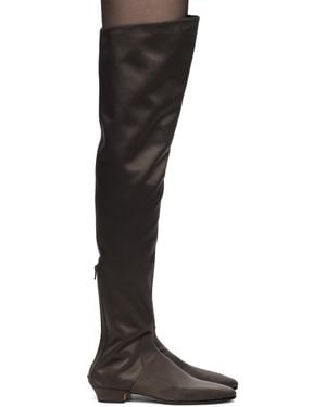 The Row Awar 25 Cuissarde Tall Boots - Black