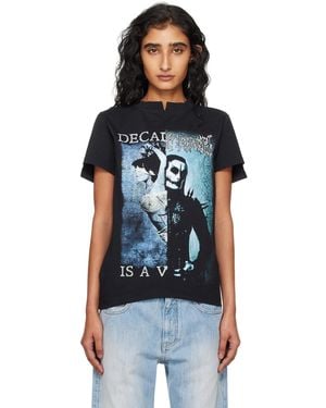 Vetements Cradle Of Filth Cut-Up Fitted T-Shirt - Black