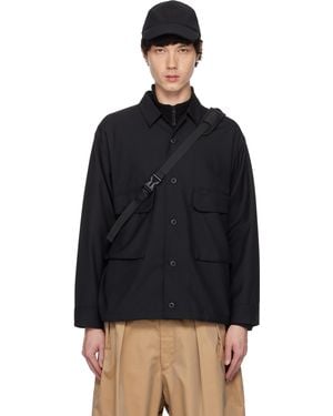 Snow Peak Hybrid Wool Shirt - Black