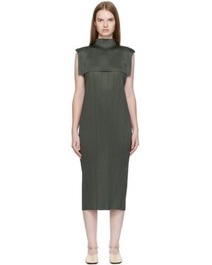Pleats Please Issey Miyake Monthly Colours June Maxi Dress - Black