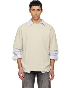 Acne Studios Off- Logo T-Shirt - Natural