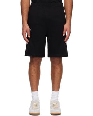 Aape By A Bathing Ape 'Aapenow' Moonface Logo Sweat Shorts - Black