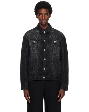 Han Kjobenhavn Printed Denim Jacket - Black