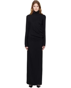 TOTEME Long Twist Maxi Dress - Black