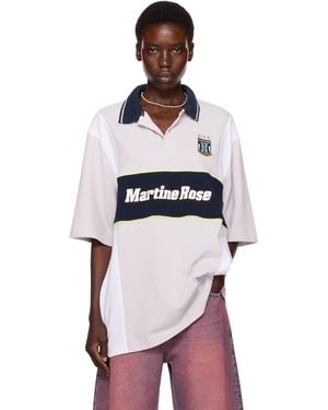 Martine Rose Ssense Exclusive Oversized Panelled Polo - Red