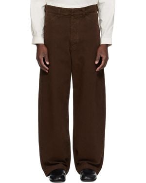 Lemaire Oversized Workwear Jeans - Brown
