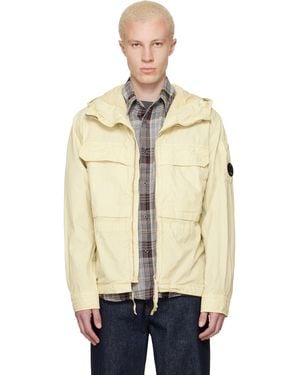 C.P. Company Micro-Reps Hooded Lens Overshirt - Natural