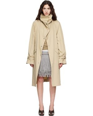 TOTEME Oversized Cotton Trench Coat - Natural