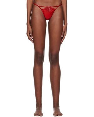Fleur du Mal ブルー Luxe Vストリング ソング レッド | Lyst