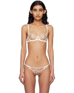 Agent Provocateur オフホワイト＆ベージュ Lindie ブラ - ブラック