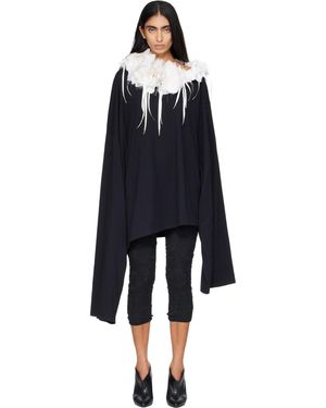 Petra Fargerstrom Off Shoulder Long Sleeve Top - Blue
