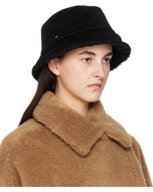 ハット Max Mara Embroidered Polyester Tessa Bucket Hat Max Mara Embroidered Polyester Tessa Bucket Hat in Natural