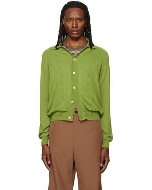 Marni Pointelle Cardigan - Green