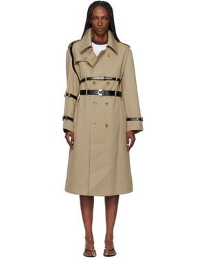 Coperni Multi Belt Trench Coat - Black