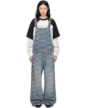 Lanvin Blue Future Edition Denim Overalls - Black