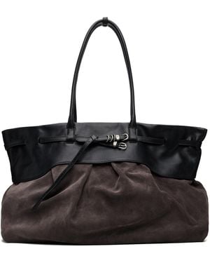 Marge Sherwood Soft Grandma Layered Tote - Black