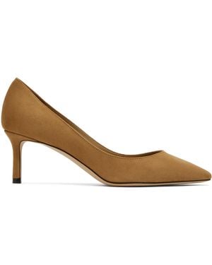 Jimmy Choo Tan Romy 60 Heels - Black