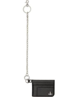 Vivienne Westwood Flat Chain Card Holder - White